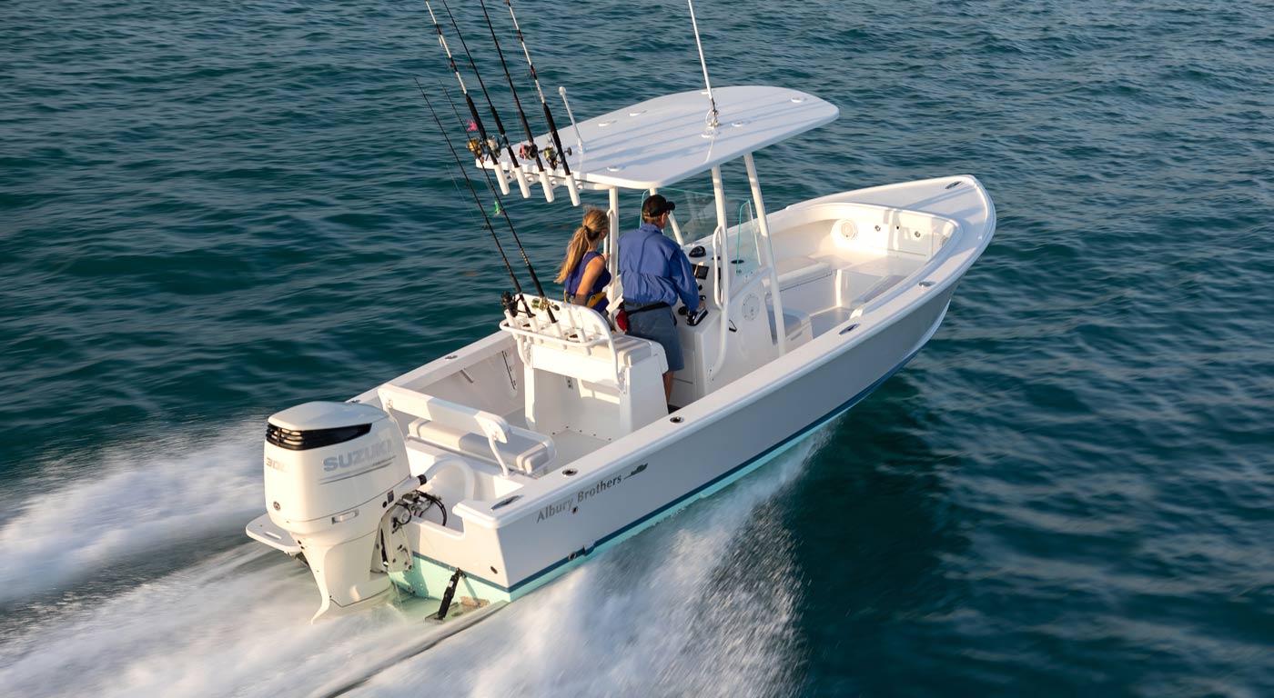 23 ft Center Console Boat - Forward Seating | Albury Brothers Boats